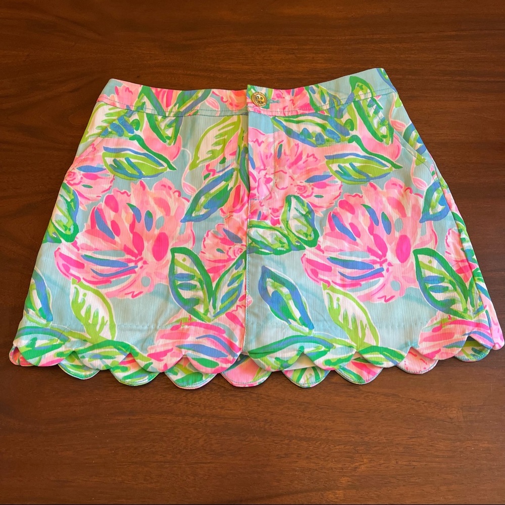 Lilly Pulitzer Colette Skort Multi Totally Blossom Size 2